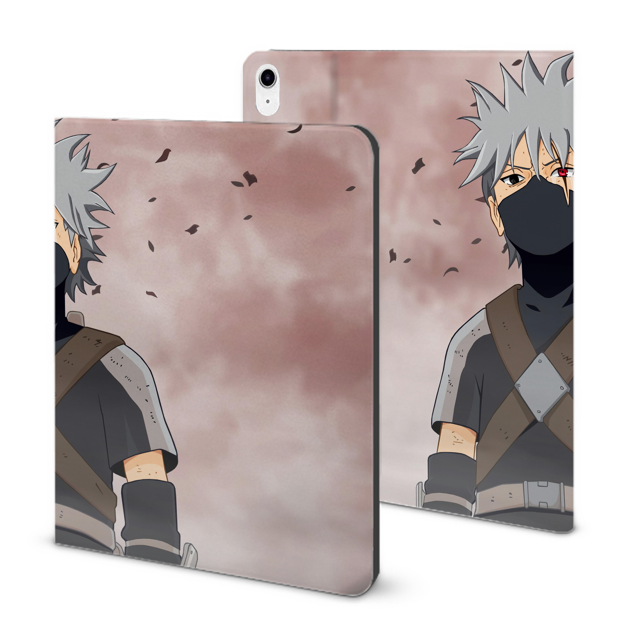 （画像用） NARUTO -ナルト- NARUTO -ナルト- 疾風伝 IPad ケース ブック型 PUレザー TPU 耐衝撃 軽量 薄型 ペン収納なし 全面保護 IPad 各モデル対応